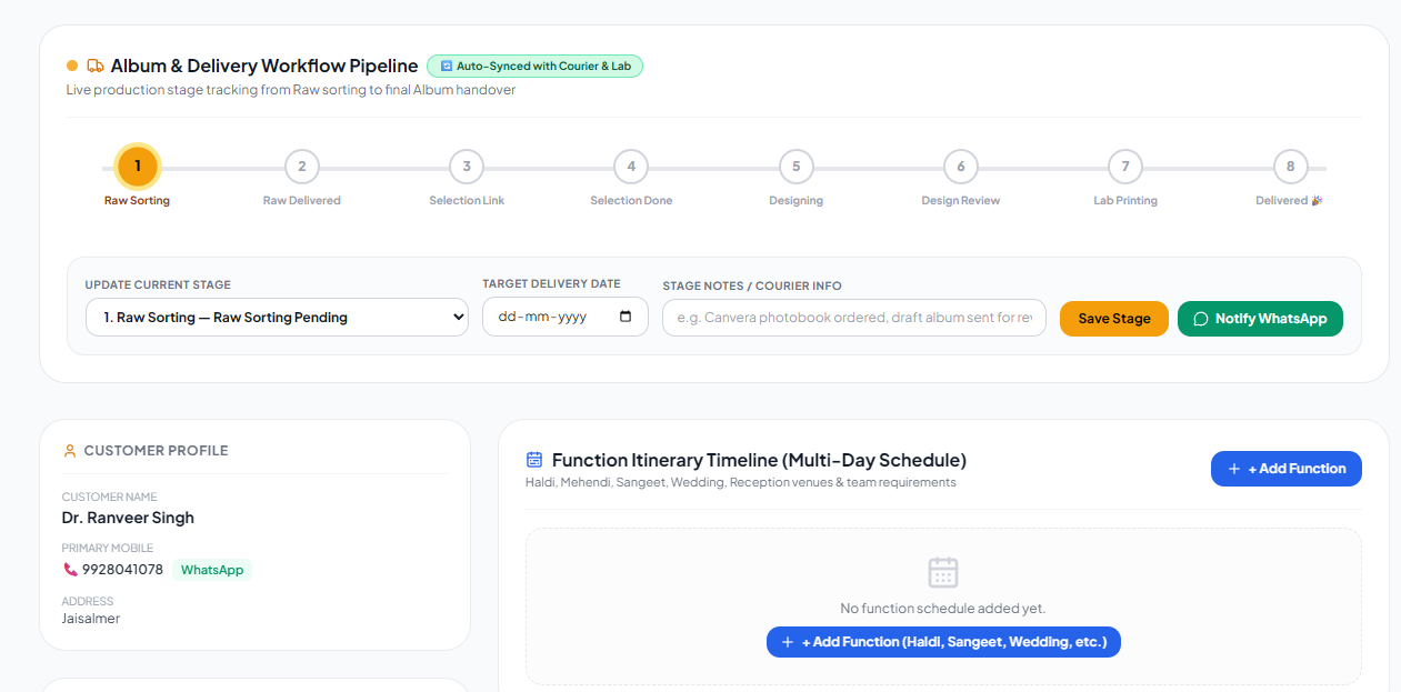 Album delivery pipeline